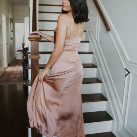 NWT Wire Top Mocha Colored Maxi Dress - Picture 3 of 3